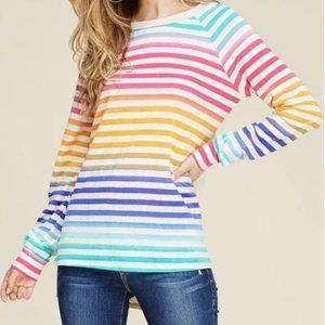 Striped Multi-Colored Knit Top